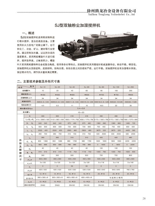 双轴粉尘加湿搅拌机