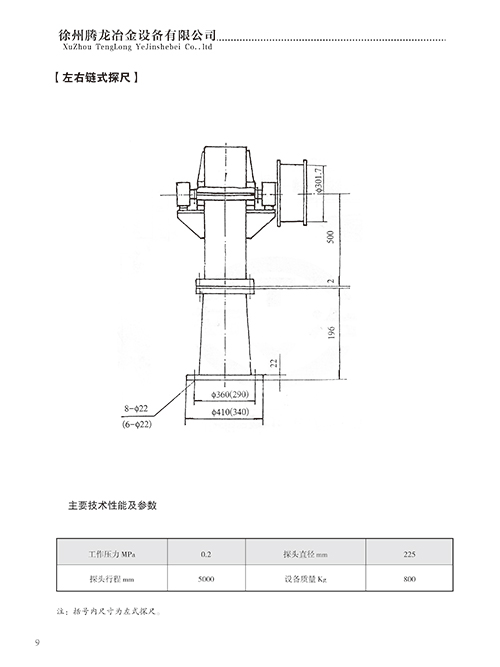 左右链式探尺